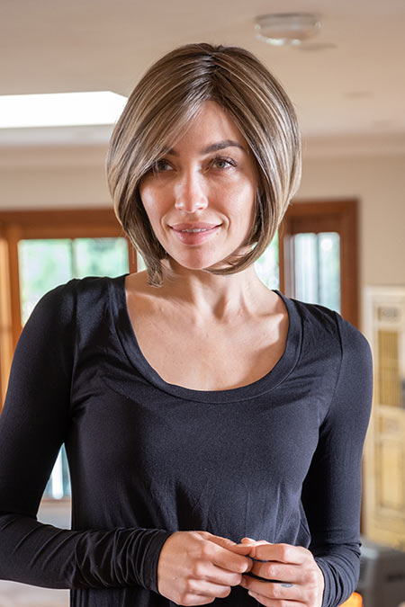 Short and tailored ladies bob style wig